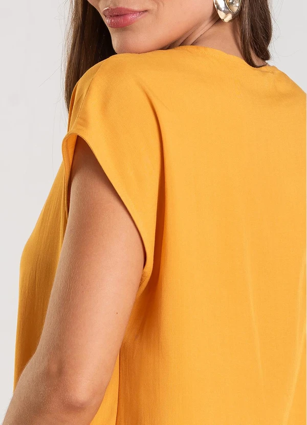 Dianna - Blusa Feminina em Tecido Viscose Amarelo 2