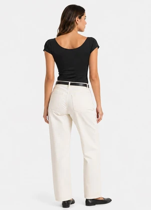 Infinita Cor - Blusa Feminina em Touch Skin Preto - INFINITA COR