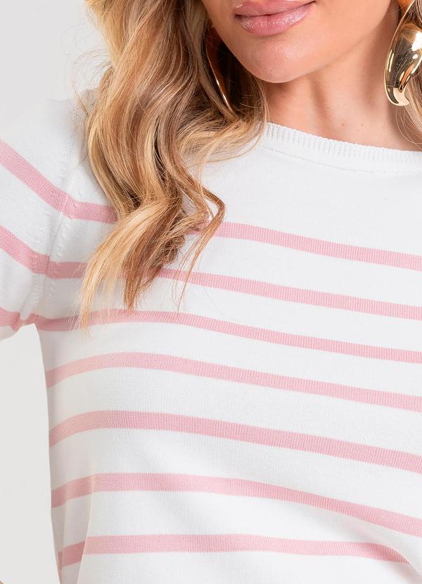 Dianna - Blusa Feminina em Tricot de Fio Modal Rosa 4