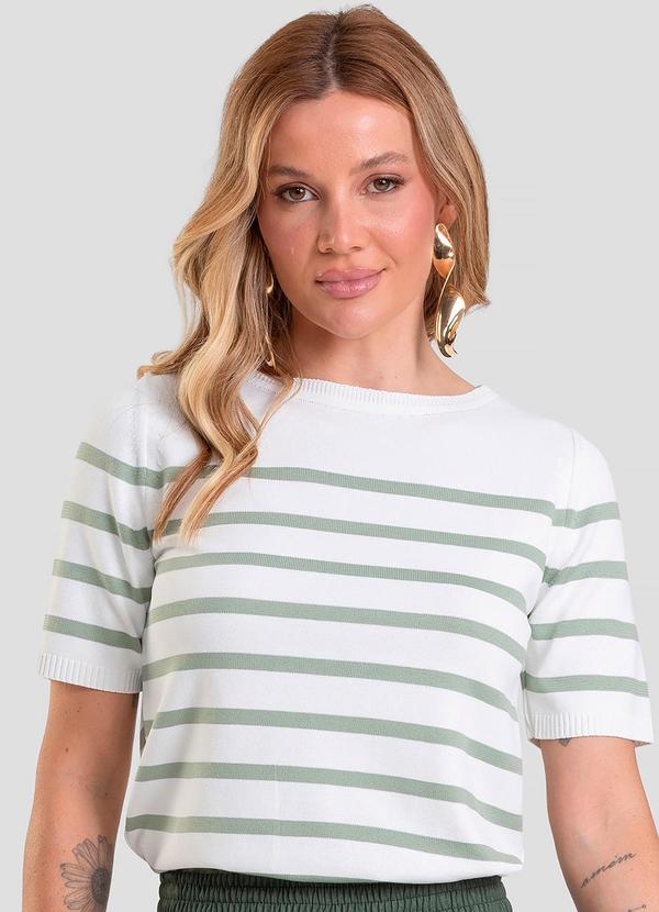 Dianna - Blusa Feminina em Tricot de Fio Modal Verde