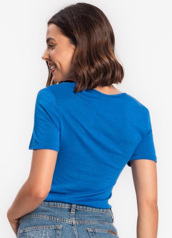 Rovitex - Blusa Feminina em Visco Tricot Azul 2