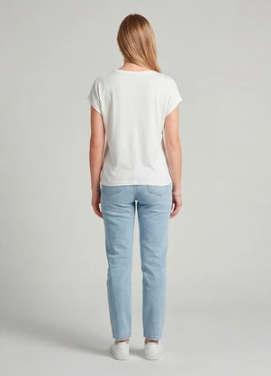 Infinita Cor - Blusa Feminina em Visco Tricot Bege - INFINITA COR