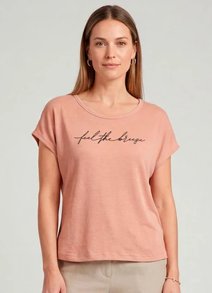 Infinita Cor - Blusa Feminina em Visco Tricot Marrom - INFINITA COR