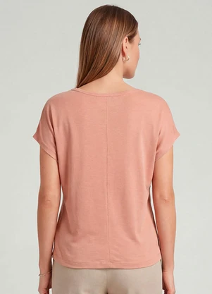 Infinita Cor - Blusa Feminina em Visco Tricot Marrom - INFINITA COR