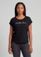 Infinita Cor - Blusa Feminina em Visco Tricot Marrom - variação: Preto