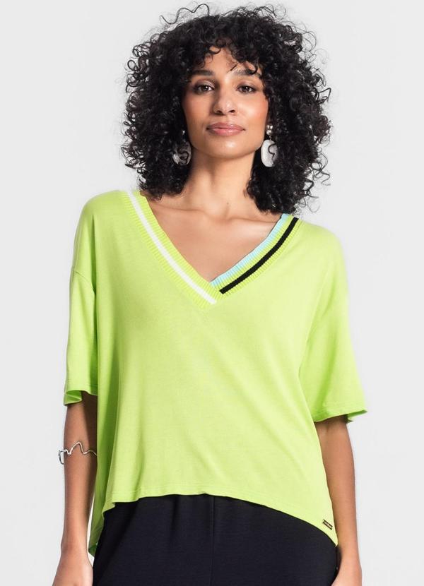 Rovitex - Blusa Feminina em Visco Tricot Verde