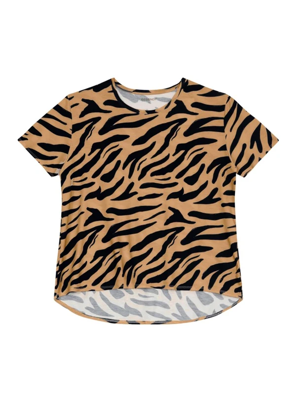 Essendi - Blusa Feminina em Viscolycra Bege