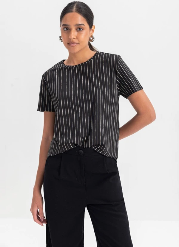 Essendi - Blusa Feminina em Viscolycra  Preto 2