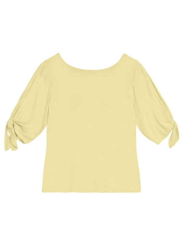 Essendi - Blusa Feminina em Viscose Amarelo 5