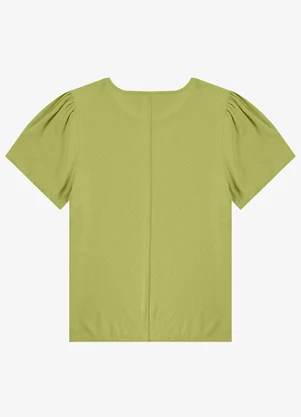Infinita Cor - Blusa Feminina em Viscose Amarelo - INFINITA COR