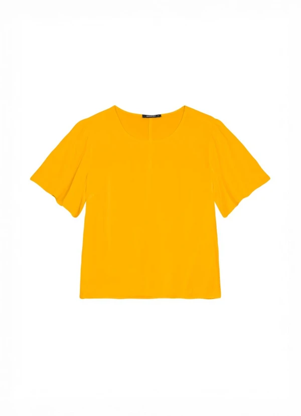 Essendi - Blusa Feminina em Viscose Amarelo