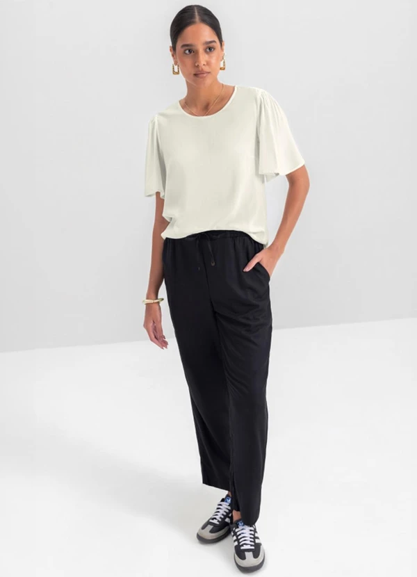 Essendi - Blusa Feminina em Viscose  Bege 2