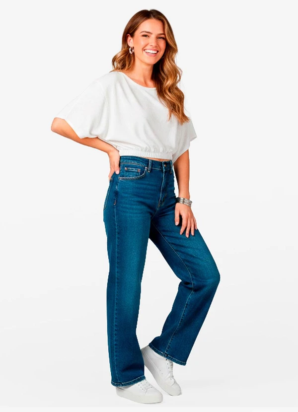 Infinita Cor - Blusa Feminina em Viscose Bege 2