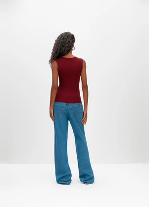 Essendi - Blusa Feminina em Viscose Bordô - ESSENDI