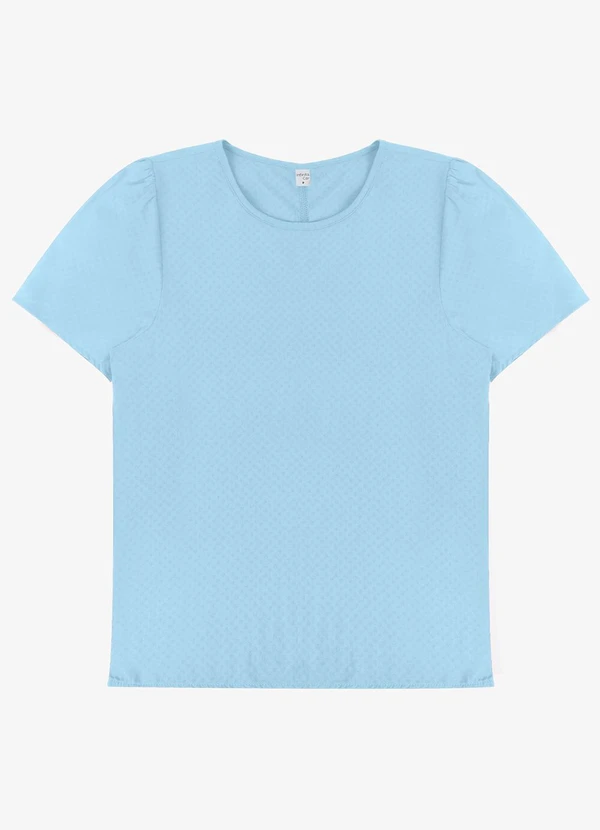 Infinita Cor - Blusa Feminina em Viscose Infinita Cor Azul