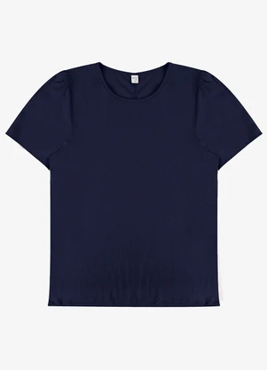 Blusa Feminina em Viscose Infinita Cor (Azul) - INFINITA COR