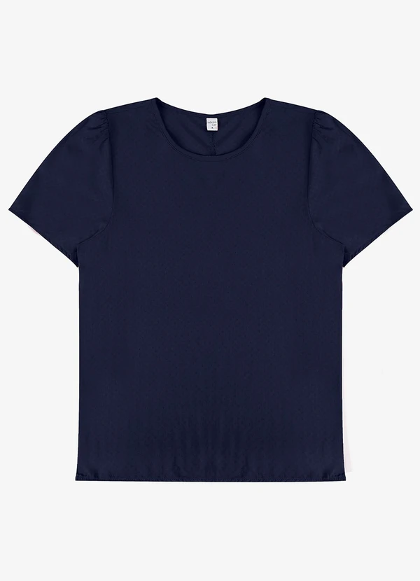 Infinita Cor - Blusa Feminina em Viscose Infinita Cor Azul