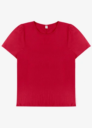Blusa Feminina em Viscose Infinita Cor (Vermelho) - INFINITA COR