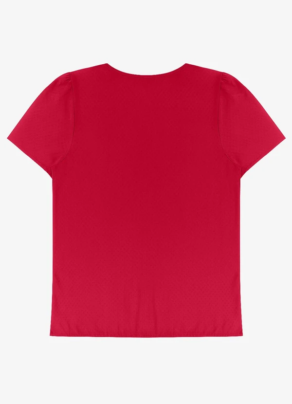 Infinita Cor - Blusa Feminina em Viscose Infinita Cor Vermelho 2