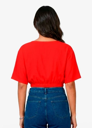 Infinita Cor - Blusa Feminina em Viscose Laranja - INFINITA COR