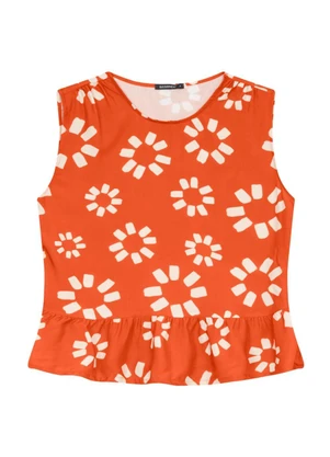 Essendi - Blusa Feminina em Viscose Laranja - ESSENDI