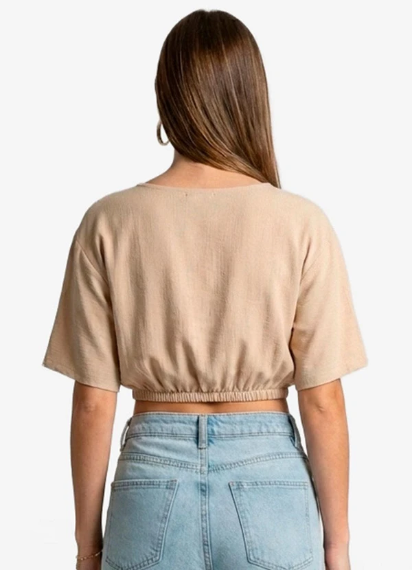 Infinita Cor - Blusa Feminina em Viscose Marrom 2