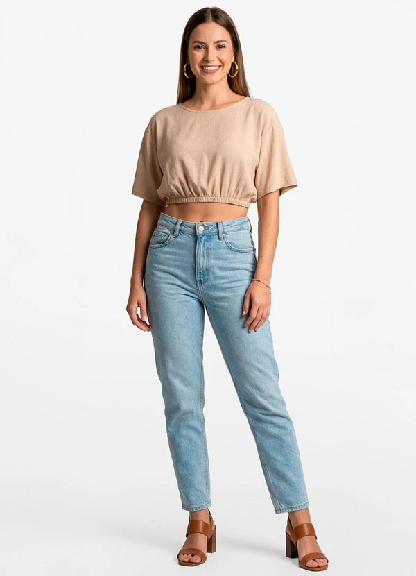 Infinita Cor - Blusa Feminina em Viscose Marrom 3