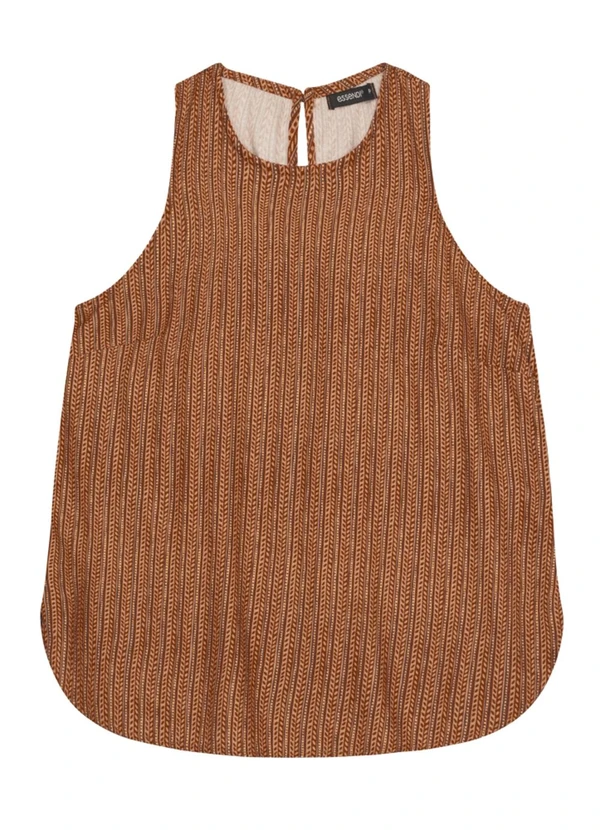 Essendi - Blusa Feminina em Viscose Praiana Marrom 4