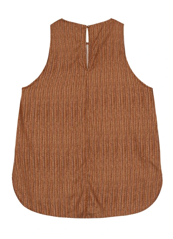 Essendi - Blusa Feminina em Viscose Praiana Marrom 5