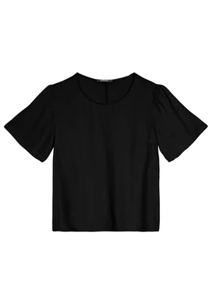 Essendi - Blusa Feminina em Viscose  Preto - ESSENDI