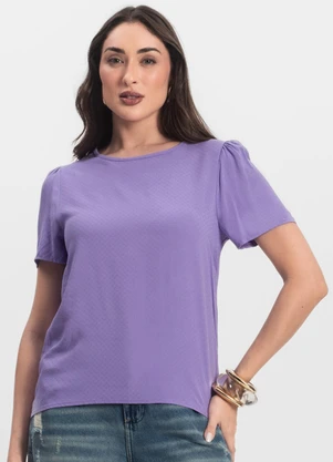 Infinita Cor - Blusa Feminina em Viscose Roxo - INFINITA COR