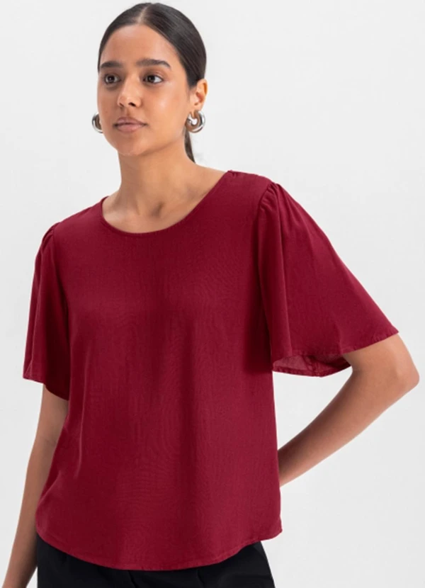 Essendi - Blusa Feminina em Viscose  Vermelho
