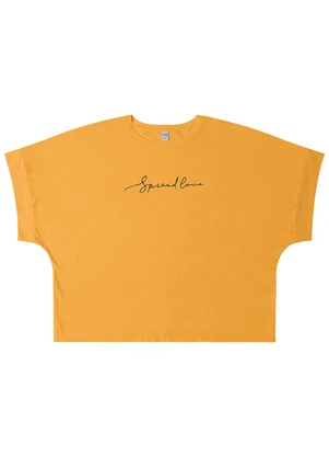 Rovitex - Blusa Feminina em Viscotorcion Amarelo - ROVITEX