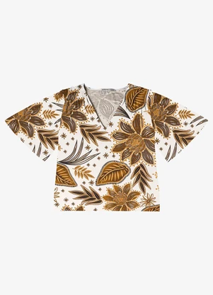 Endless - Blusa Feminina em Viscotorcion Amarelo - ENDLESS