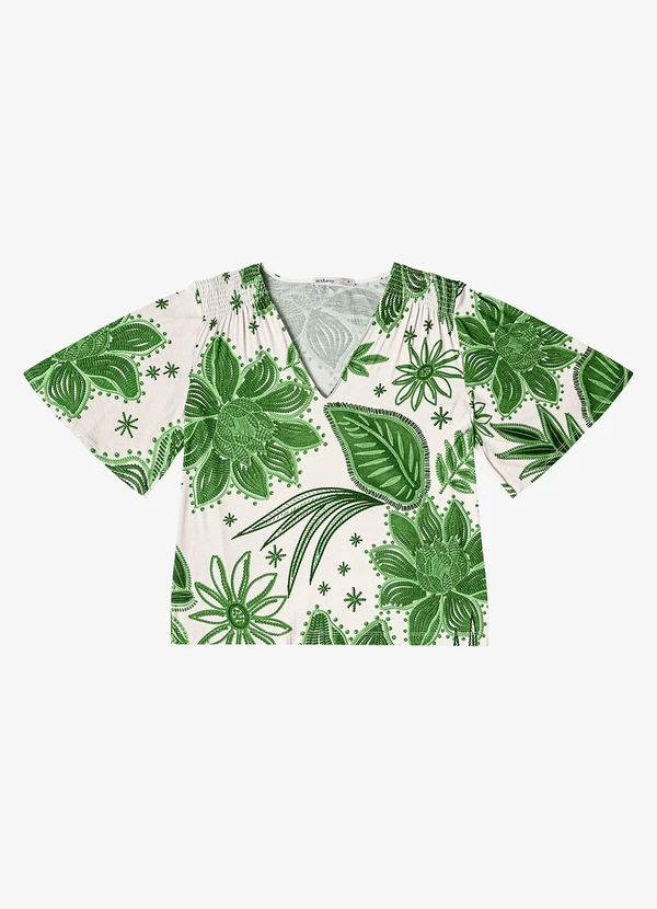 Endless - Blusa Feminina em Viscotorcion Verde 5