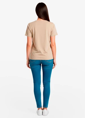 Infinita Cor - Blusa Feminina em Viscotricot Preto - INFINITA COR