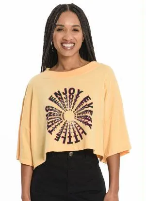 Rovitex - Blusa Feminina Enjoy Amarelo - ROVITEX