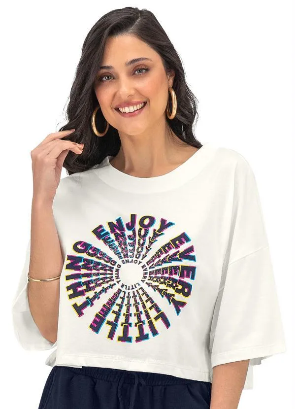 Rovitex - Blusa Feminina Enjoy Bege