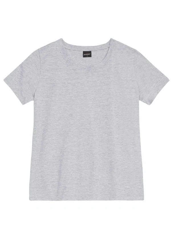 Essendi - Blusa Feminina Essencial em Meia Malha Cinza 2