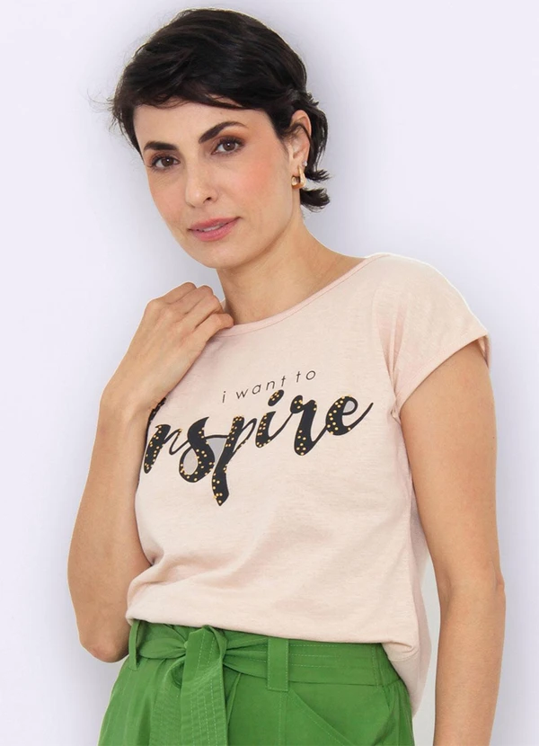 Torra - Blusa Feminina Estampa Bege