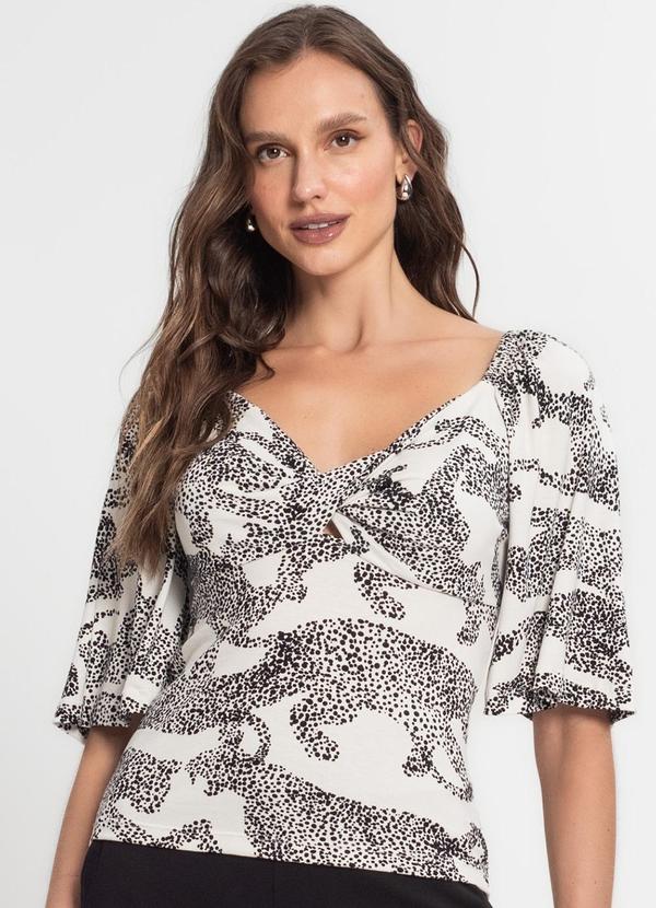 Endless - Blusa Feminina Estampa Bege