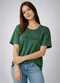 Infinita Cor - Blusa Feminina Estampa e Costa Maior Verde - variação: Verde