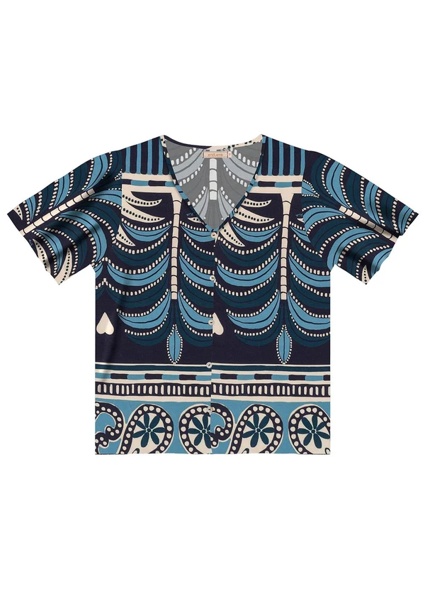 Endless - Blusa Feminina Estampada Azul