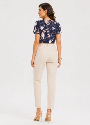 Infinita Cor - Blusa Feminina Estampada Azul - INFINITA COR