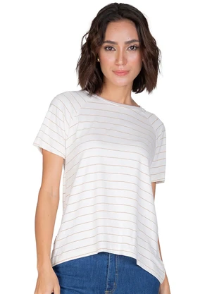 Rovitex - Blusa Feminina Estampada  Bege - ROVITEX
