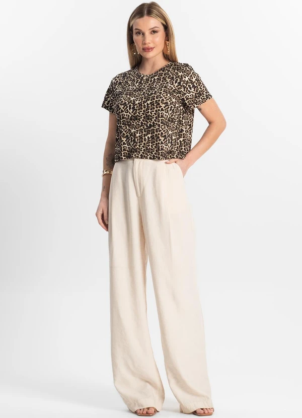 Select - Blusa Feminina Estampada Bege 3