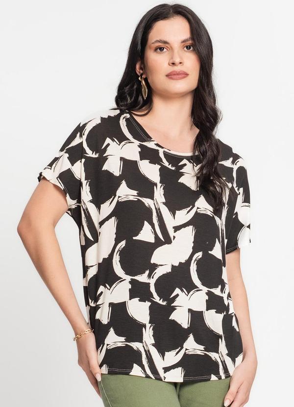 Select - Blusa Feminina Estampada Branco