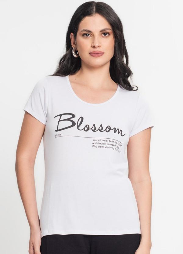 Select - Blusa Feminina Estampada Branco