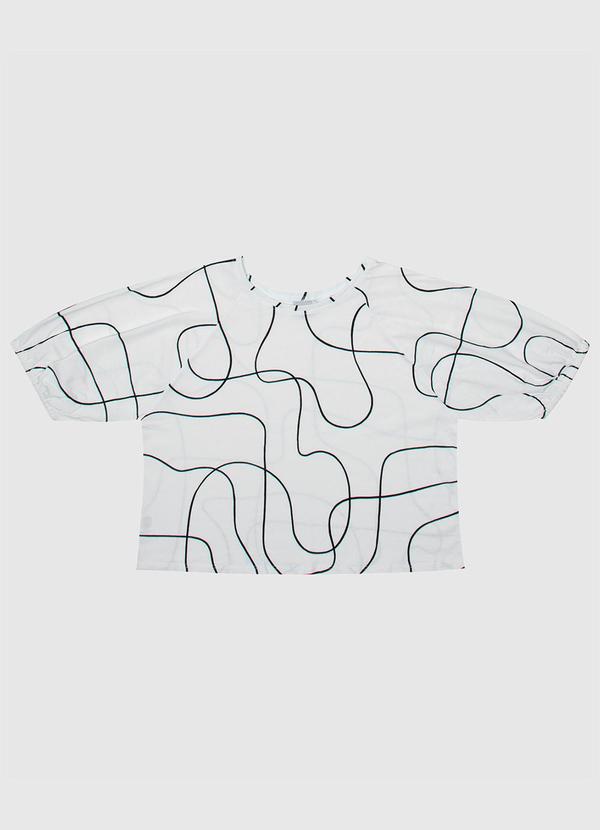 Malwee - Blusa Feminina Estampada em Algodão Off White 6