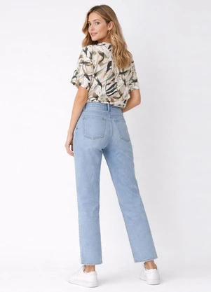 Infinita Cor - Blusa Feminina Estampada Gola Redonda Bege - INFINITA COR